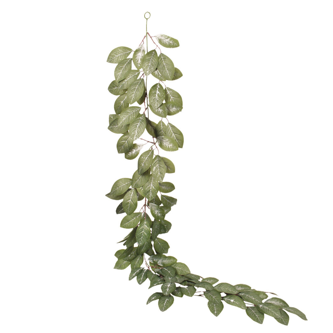 Niutcracker Designs Faux Laurel Leaf Iced Garland