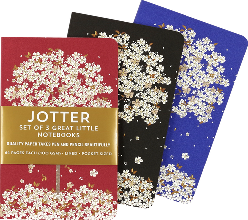 Peter Pauper Press Falling Blossoms Jotter Notebooks