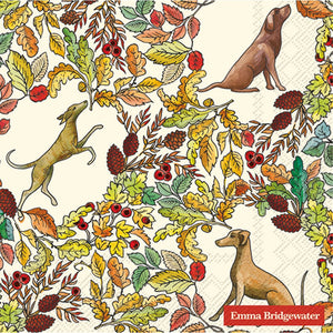 Dogs in the Woods Paper Napkins