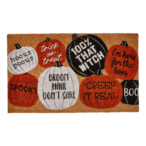 Tag Trick or Treat Rubber Backed Mat