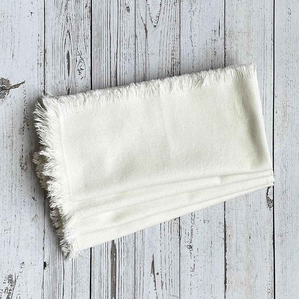 Ivory Fringed Napkin Set