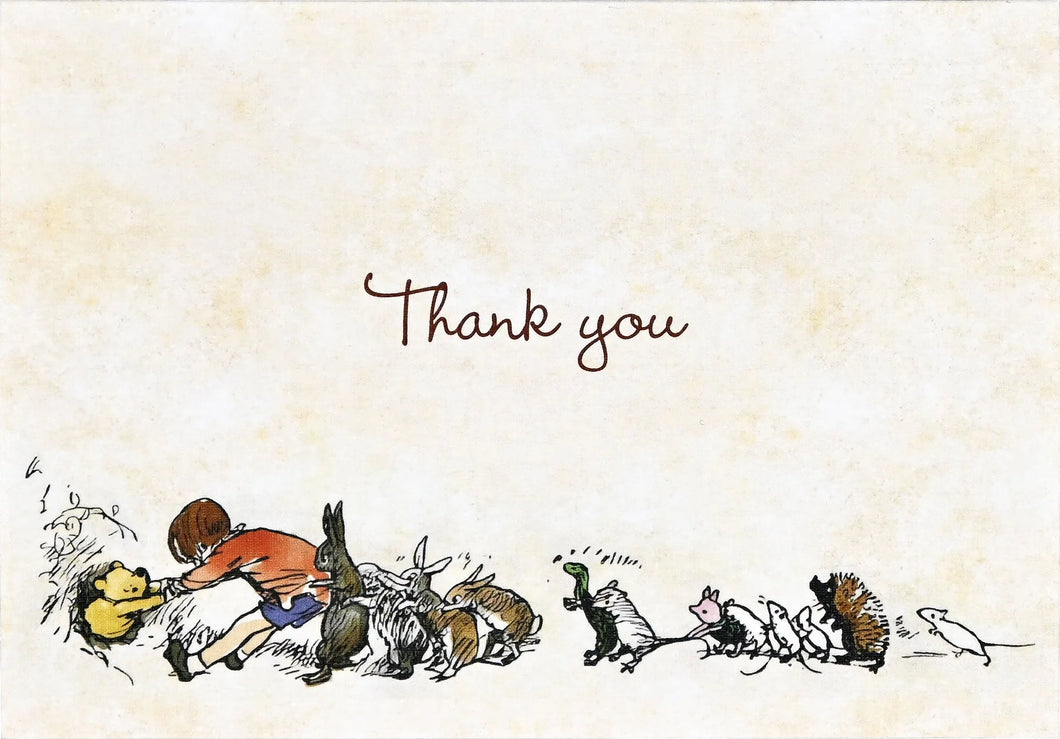 Peter Pauper Press Pooh Bear Thank You Notecards