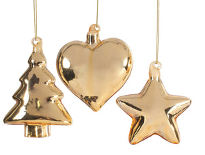 Shiny Gold Shaped Ornament