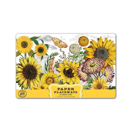 Michel Design Works Sunflower Paper Placemats