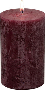 Mulberry Textured Pillar Candle