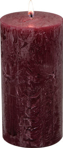 Mulberry Textured Pillar Candle