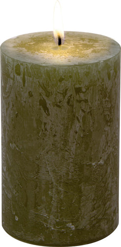 IHR Olive Textured Pillar Candle