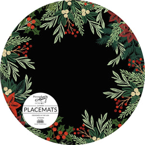 Primitives by Kathy Christmas Greens Paper Placemats