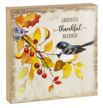 Load image into Gallery viewer, Fall Florals Box Plaque
