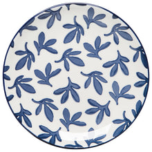 Load image into Gallery viewer, Danica Now Designs Blue Floral Stamped Appetizer Plate
