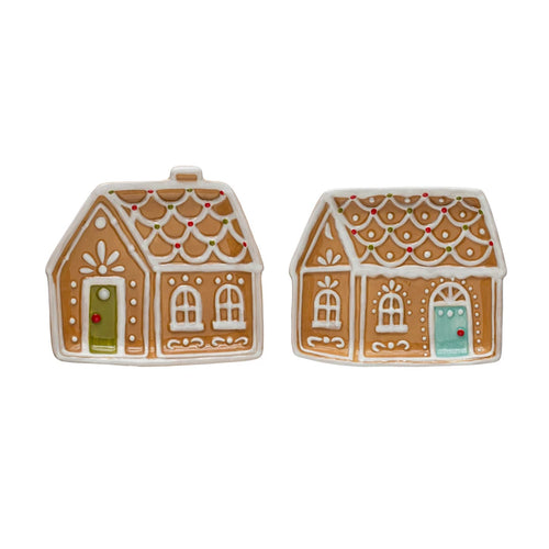 Creative Coop Gingerbread House Plate