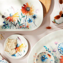 Load image into Gallery viewer, Demdaco Meadow Flowers Large Melamine Oval Platter
