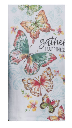 Kaydee Designs Garden Butterfly Gather Happiness Dual Purpose Teatowel