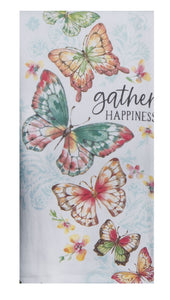 Kaydee Designs Garden Butterfly Gather Happiness Dual Purpose Teatowel