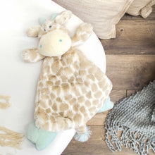 Load image into Gallery viewer, Demdaco Colby Giraffe Rattle Blankie
