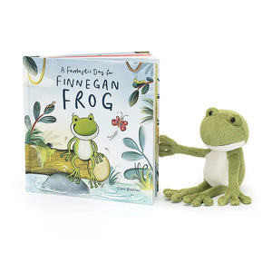 Jellycat Finnegan Frog Book Set