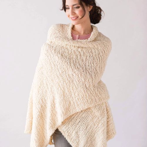 Demdaco Cream Giving Shawl