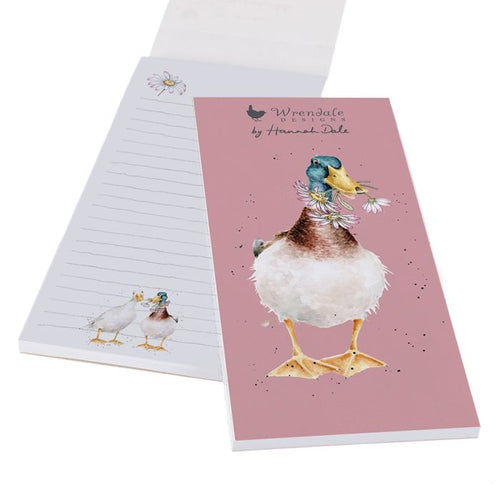 Wrendale Designs Not a Daisy Goes By Duck Magnetic Shopping Listpad