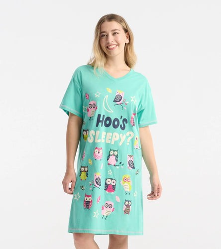 Little Blue House Hatley Hoo's Sleepy? Sleepshirt