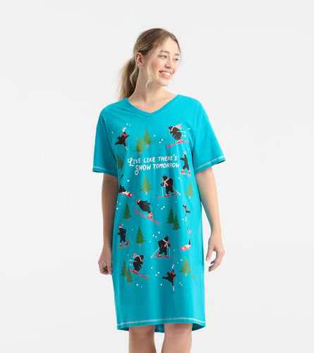 Little Blue House Hatley Snow Tomorrow Sleepshirt