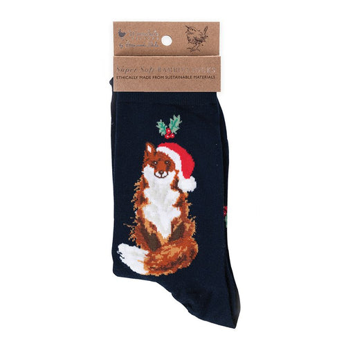 Wrendale Designs Festive Fox Socks