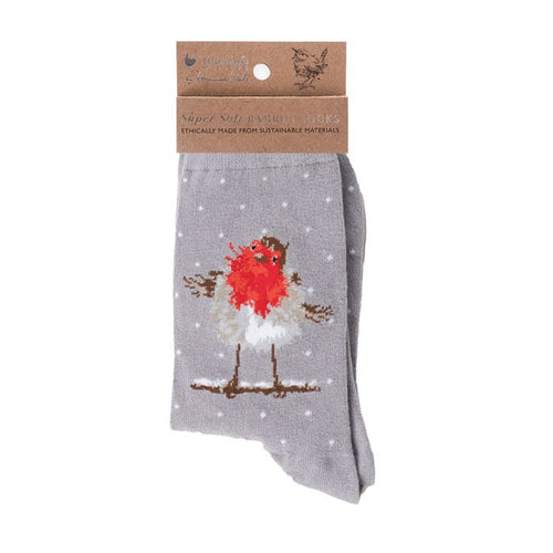 Wrendale Designs Jolly Robin Socks