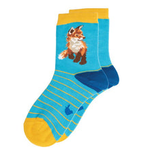 Load image into Gallery viewer, Wrendale Born to be Wild Fox Children&#39;s Socks
