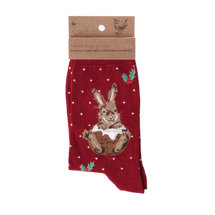 Wrendale Designs Little Pudding Christmas Socks