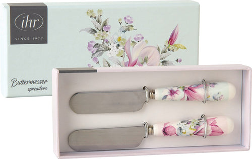 IHR Romantic Magnolia Butter Knife Set