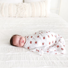 Load image into Gallery viewer, Lulujo Mushrooms Swaddle Blanket
