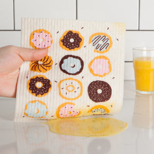 Donuts Swedish Dishcloth