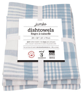 Danica Now Designs Slate Blue Jumbo Dishtowel Set