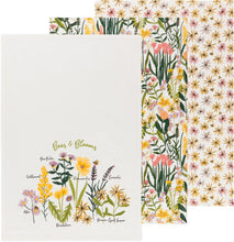 Load image into Gallery viewer, Danica Now Designs Bees &amp; Blooms Floursack Teatowel Set
