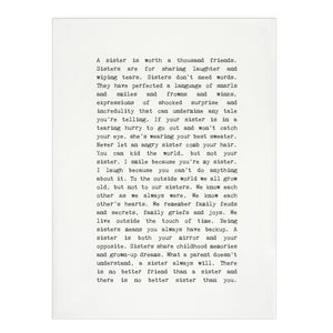 Cedar Mountain Sister Teatowel