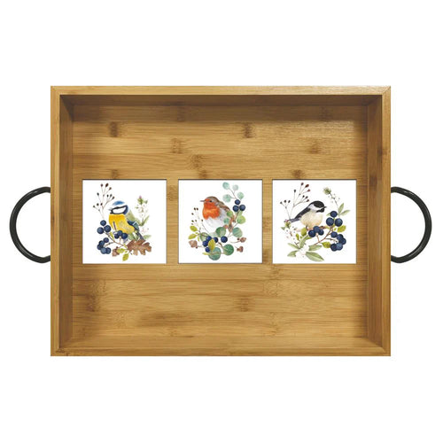 Paperproducts Design Les Oiseaux Bamboo Serving Tray
