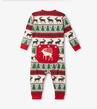 Load image into Gallery viewer, Hatley Little Blue House Baby Elk Fair Isle Union Suit
