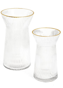 Fluted Glass Vase