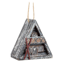 Load image into Gallery viewer, Snowy A-Frame Chalet Ornament
