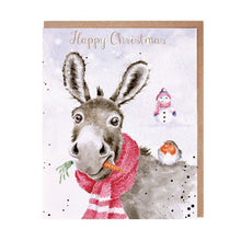 Load image into Gallery viewer, Wrendale Muletide Greetings Donkey Christmas Card Pack
