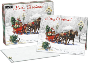 Lang Sleigh Bells Ring Boxed Christmas Cards