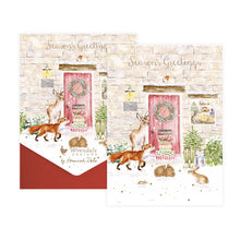 Load image into Gallery viewer, Wrendale Christmas Cottage Woodland Animal Christmas Card Pack
