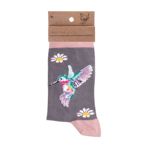 Wrendale Designs Wisteria Wishes Hummingbird Socks