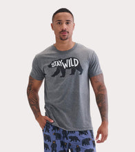 Load image into Gallery viewer, Little Blue House by Hatley Stay Wild Men&#39;s Tee
