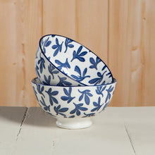 Load image into Gallery viewer, Blue Floral Bowl
