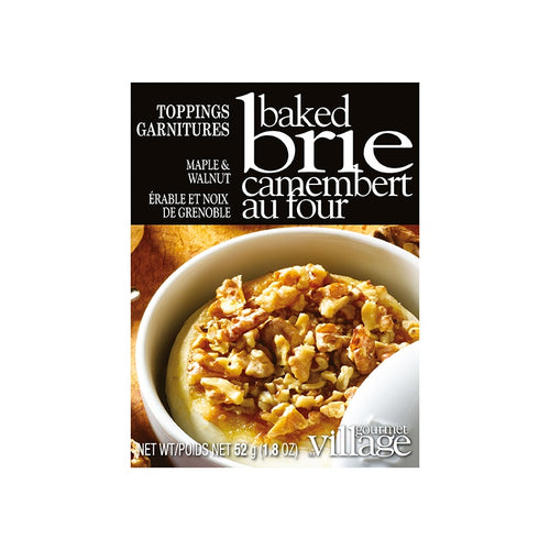Gourmet Village Baked Brie Maple & Walnut Topping