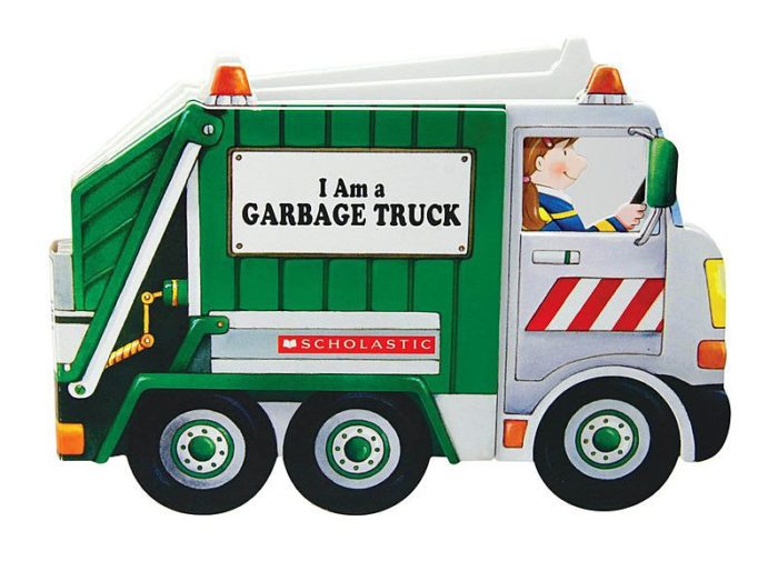 Scholastic I Am a Garbage Truck Shaped Board Book