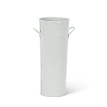 Load image into Gallery viewer, Tall White Bucket with Handles
