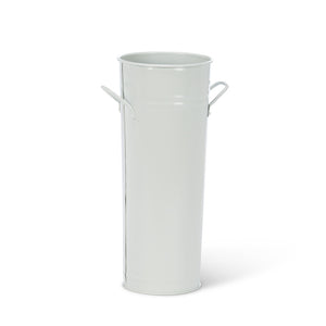 Tall White Bucket with Handles