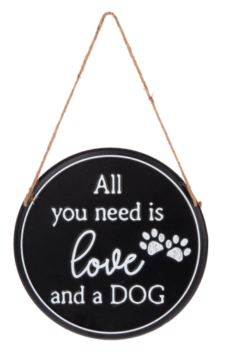 Ganz All You Need is Love and a Dog Wall Decor