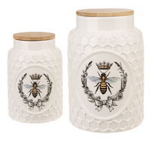 Load image into Gallery viewer, Bee Crest Honeycomb Canister

